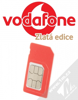 Vodafone SIM karta (kredit 200) Zlatá limitovaná edice 3GB zdarma