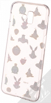 Warner Bros Looney Tunes 007 TPU ochranný silikonový kryt s motivem pro Samsung Galaxy J6 Plus (2018) průhledná (transparent) zepředu