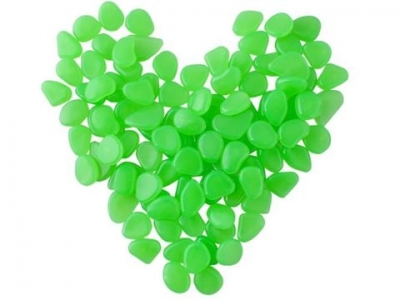 1Mcz Svítící kameny 100 ks zelená (green)