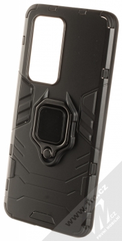 1Mcz Armor Ring odolný ochranný kryt s držákem na prst pro Huawei P40 Pro černá (black)