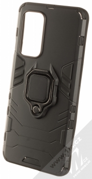 1Mcz Armor Ring odolný ochranný kryt s držákem na prst pro OnePlus 9 černá (black)