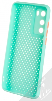 1Mcz Breathing TPU ochranný kryt pro Huawei P40 mátově zelená (mint green) zepředu