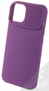 1Mcz CamShield Soft ochranný kryt pro Apple iPhone 14 fialová (violet) otevřené