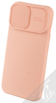 1Mcz CamShield Soft ochranný kryt pro Apple iPhone 14 lososově růžová (salmon pink)