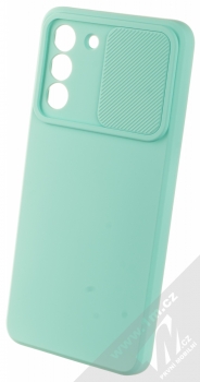 1Mcz CamShield Soft ochranný kryt pro Samsung Galaxy S21 FE mátově zelená (mint green) otevřené