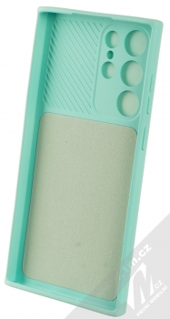 1Mcz CamShield Soft ochranný kryt pro Samsung Galaxy S22 Ultra 5G mátově zelená (mint green) zepředu