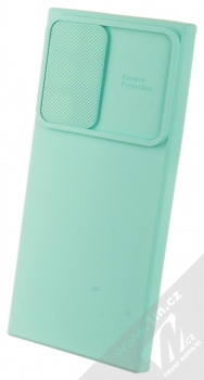 1Mcz CamShield Soft ochranný kryt pro Samsung Galaxy S22 Ultra 5G mátově zelená (mint green)