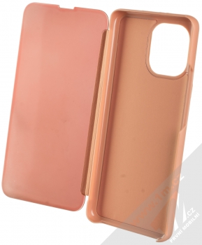 1Mcz Clear View flipové pouzdro pro Xiaomi Mi 11 růžová (pink) otevřené