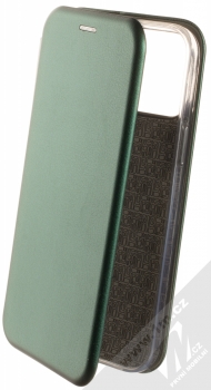 1Mcz Elegance Book flipové pouzdro pro Apple iPhone 13 Pro Max tmavě zelená (dark green)