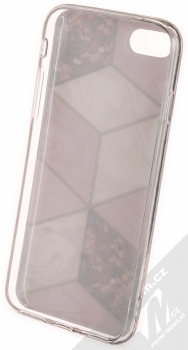 1Mcz Geometric Marble Cover ochranný kryt pro Apple iPhone 7, iPhone 8, iPhone SE (2020), iPhone SE (2022) růžová (pink) zepředu