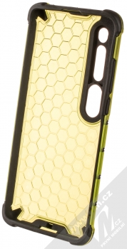 1Mcz Hybrid Honeycomb odolný ochranný kryt pro Xiaomi Mi 10 limetkově zelená (lime green) zepředu