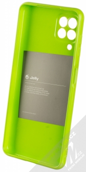 1Mcz Jelly TPU ochranný kryt pro Samsung Galaxy A22 limetkově zelená (lime green) zepředu