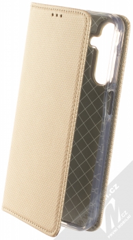 1Mcz Magnet Book flipové pouzdro pro Samsung Galaxy A25 5G zlatá (gold)
