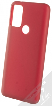 1Mcz Matt TPU ochranný silikonový kryt pro Motorola Moto G50 tmavě červená (dark red)