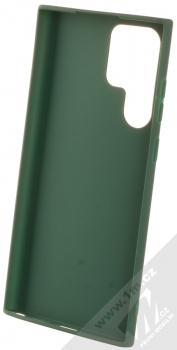 1Mcz Matt TPU ochranný silikonový kryt pro Samsung Galaxy S22 Ultra tmavě zelená (forest green) zepředu