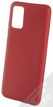 1Mcz Matt TPU ochranný kryt pro Samsung Galaxy A02s tmavě červená (dark red)