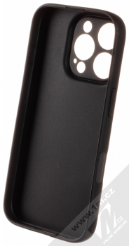 1Mcz Matt TPU Skinny ochranný silikonový kryt pro Apple iPhone 16 Pro černá (black) zepředu