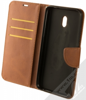 1Mcz Porter Book flipové pouzdro pro Xiaomi Redmi 8A hnědá (brown) otevřené