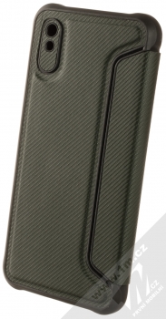 1Mcz Razor Book flipové pouzdro pro Xiaomi Redmi 9A, Redmi 9AT tmavě zelená (dark green) zezadu