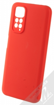 1Mcz Silicone ochranný kryt pro Xiaomi Redmi Note 11 (Global version), Redmi Note 11S (Global version) rumělkově červená (vermilion red)