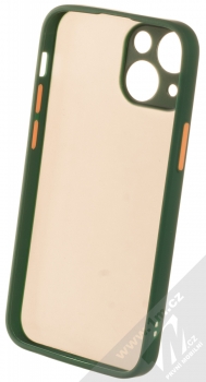 1Mcz Solid Bumper ochranný kryt pro Apple iPhone 13 mini tmavě zelená (dark green) zepředu