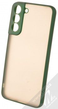 1Mcz Solid Bumper ochranný kryt pro Samsung Galaxy S22 Plus 5G tmavě zelená (dark green)