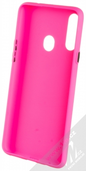 1Mcz Solid TPU ochranný kryt pro Samsung Galaxy A20s sytě růžová (hot pink) zepředu