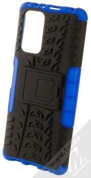 1Mcz Tread Stand odolný ochranný kryt se stojánkem pro Xiaomi Redmi Note 10 Pro, Redmi Note 10 Pro Max modrá černá (blue black)