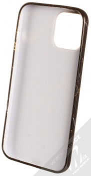 1Mcz Trendy Mramor TPU ochranný kryt pro Apple iPhone 12 Pro Max černá zlatá (black gold) zepředu