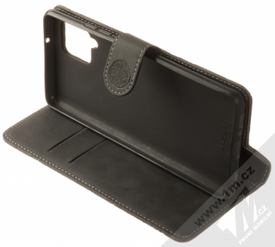 1Mcz Velvety Burrow Tygr 1 Book flipové pouzdro pro Samsung Galaxy A42 5G černá (black) stojánek