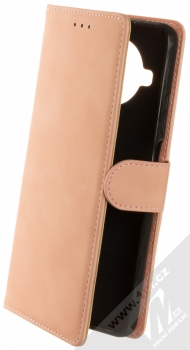 1Mcz Velvety Marten Book flipové pouzdro pro Xiaomi Mi 10T Lite 5G světle růžová (light pink)