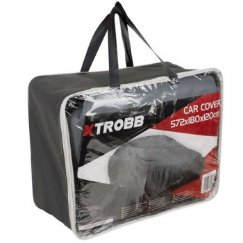 Xtrobb OA2383 Ochranná plachta na auto 572 x 180 x 120 cm šedá (grey)