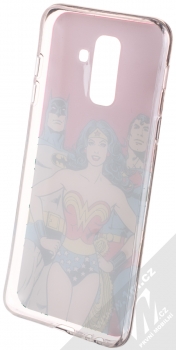 DC Comics Justice League 003 TPU ochranný silikonový kryt s motivem pro Samsung Galaxy A6 Plus (2018) červená (red) zepředu