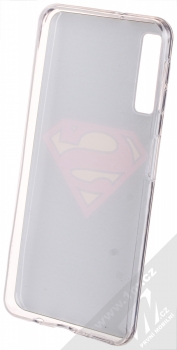 DC Comics Superman 002 TPU ochranný silikonový kryt s motivem pro Samsung Galaxy A7 (2018) černá (black) zepředu