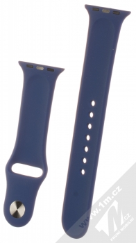 Devia Deluxe Sport Band silikonový pásek na zápěstí pro Apple Watch 38mm, Watch 40mm modrá (blue horizon) zezadu