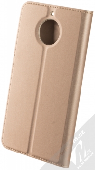 Dux Ducis Skin Pro flipové pouzdro pro Moto G5s růžově zlatá (rose gold) zezadu