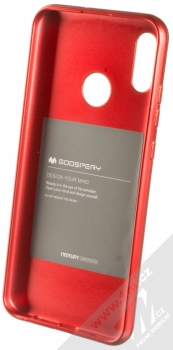 Goospery i-Jelly Case TPU ochranný kryt pro Huawei P Smart (2019) červená (metal red) zepředu