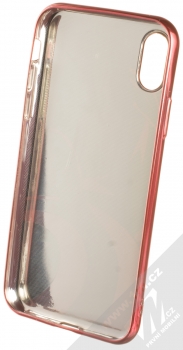 Marvel Kapitán Amerika 004 TPU pokovený ochranný silikonový kryt s motivem pro Apple iPhone X, iPhone XS vícebarevné červená (multicolored red chrome) zepředu