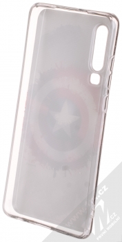 Marvel Kapitán Amerika 019 TPU ochranný silikonový kryt s motivem pro Huawei P30 šedá (gray) zepředu