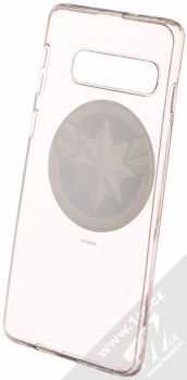 Marvel Kapitánka Marvel 016 TPU ochranný silikonový kryt s motivem pro Samsung Galaxy S10 průhledná (transparent) zepředu