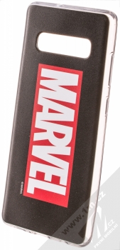 Marvel Logo 001 TPU ochranný silikonový kryt s motivem pro Samsung Galaxy S10 Plus černá (black)