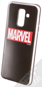 Marvel Logo 002 TPU ochranný silikonový kryt s motivem pro Samsung Galaxy A6 Plus (2018) černá (black)