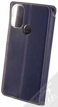 Molan Cano Issue Diary flipové pouzdro pro Motorola Moto E20, Moto E30, Moto E40 tmavě modrá (navy blue) zezadu