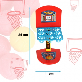 1Mcz Basketbal 3x3 stolní hra červená žlutá (red yellow)