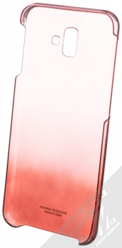 Samsung EF-AJ610CR Gradation Cover originální ochranný kryt pro Samsung Galaxy J6 Plus (2018) červená průhledná (red transparent) zepředu