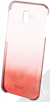 Samsung EF-AJ610CR Gradation Cover originální ochranný kryt pro Samsung Galaxy J6 Plus (2018) červená průhledná (red transparent)