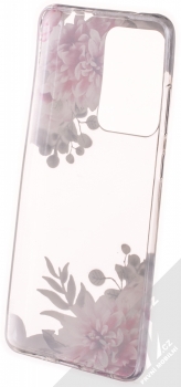 Sligo Trendy Záhonek růžových jiřin TPU ochranný kryt pro Samsung Galaxy S20 Ultra průhledná (transparent) zepředu