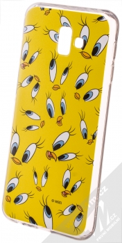 Warner Bros Looney Tunes Tweety 006 TPU ochranný silikonový kryt s motivem pro Samsung Galaxy J6 Plus (2018) žlutá (yellow)