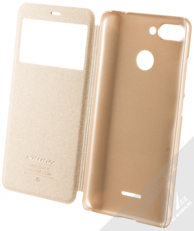 Nillkin Sparkle Flipove Pouzdro Pro Xiaomi Redmi 6 Bezova Champagne Gold 1m Cz