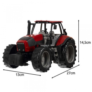 1Mcz SQ1588A Traktor se sklápěcím valníkem červená černá žlutá (red black yellow)